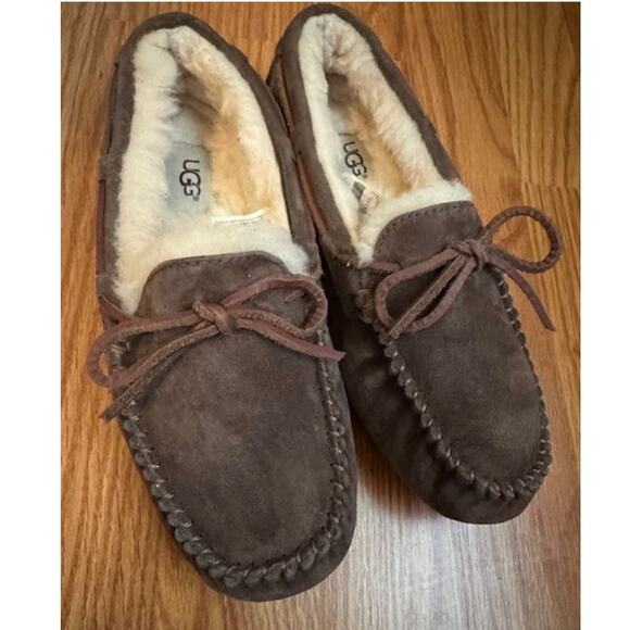 UGG EUC Dakota Espresso Slippers 6 - Picture 3 of 9